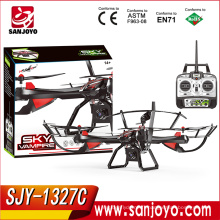 2016 SKY VAMPIRE 1327 Hot rc drone 2.4G 4 canaux rc quadcopter avec 2MP HD caméra RC hélicoptère SJY-1327C